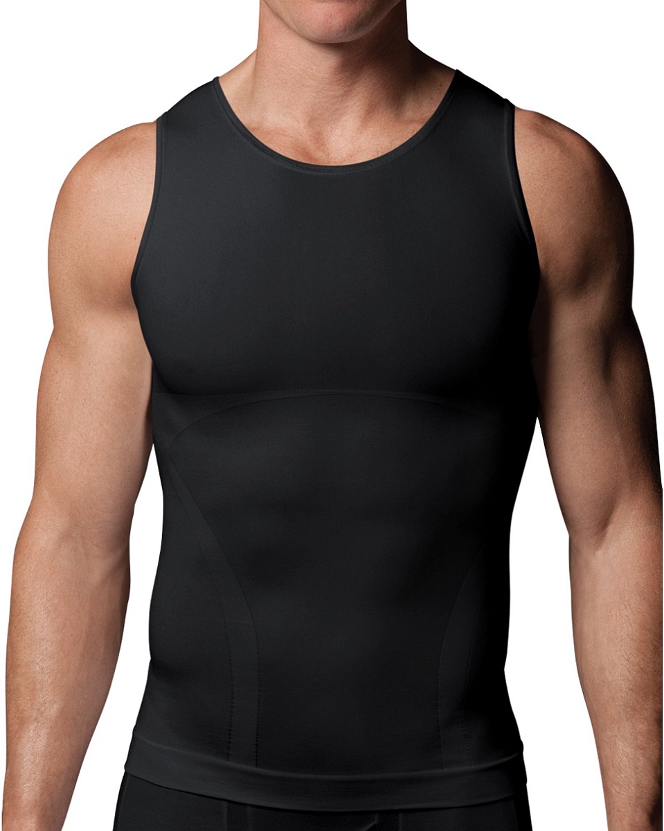 Spanx Mens Zoned Sport Performance Tank for Abs, Torso and Improved