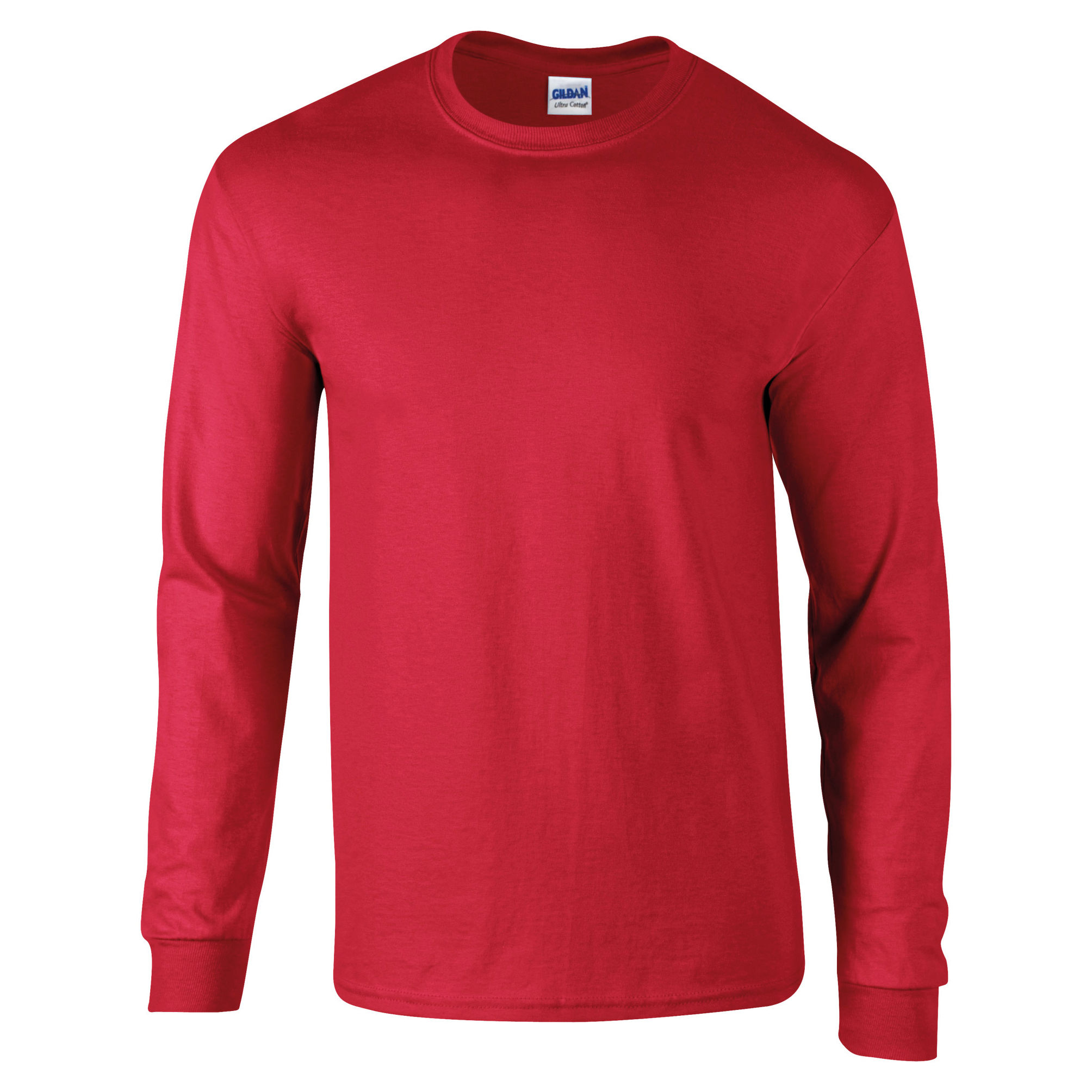 Gildan Ultra Cotton Mens Long Sleeve Crew Neck T Shirt 100 Cotton 2400