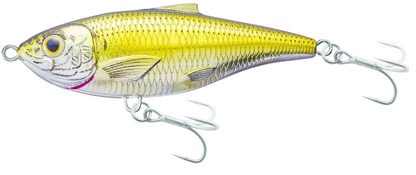 LiveTarget SST75F950 Scaled Sardine Twitchbait, 3", 7/16 oz, Gold