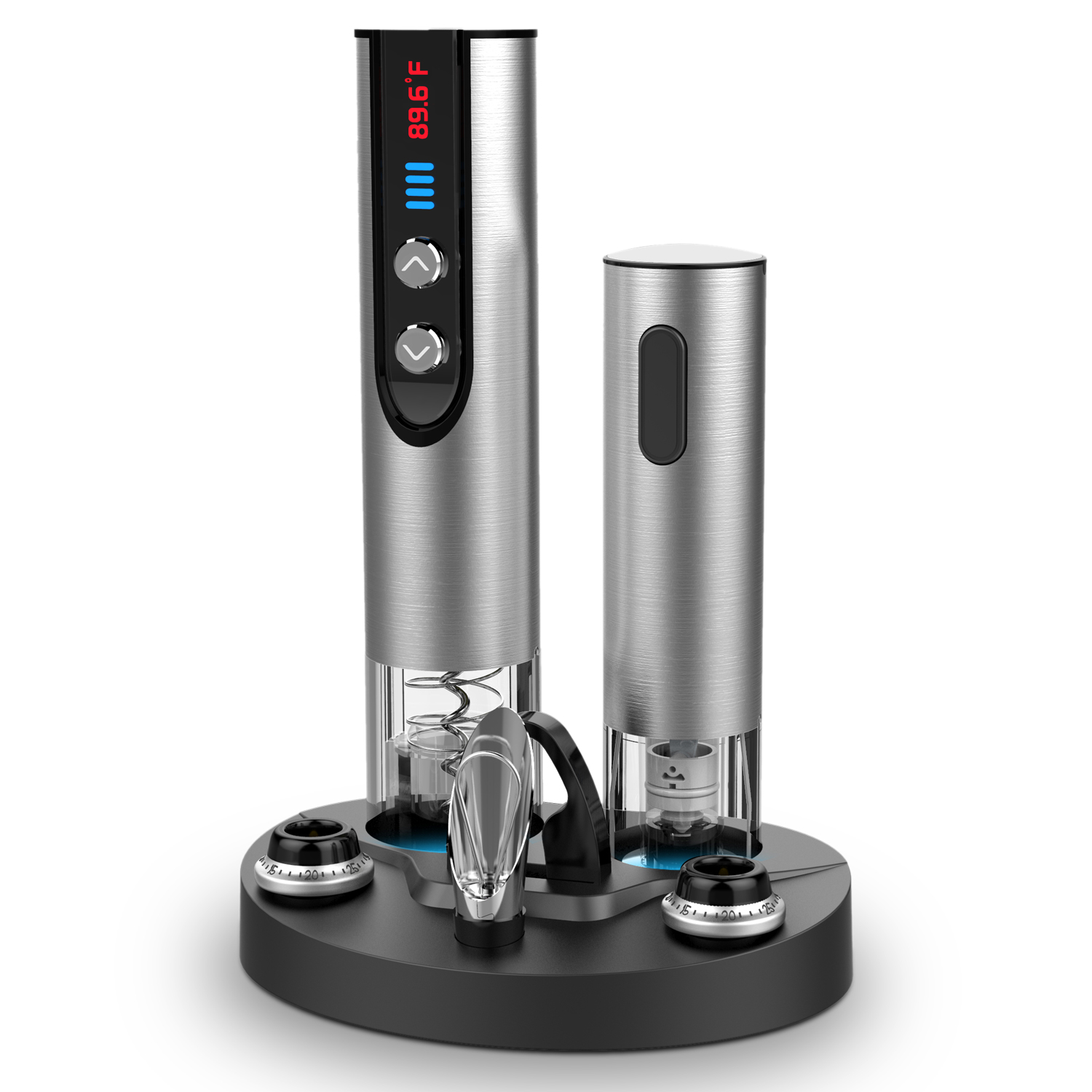 Brewberry Premium Electric Wine Opener w/ Foil Cutter, Vacuum Sealer