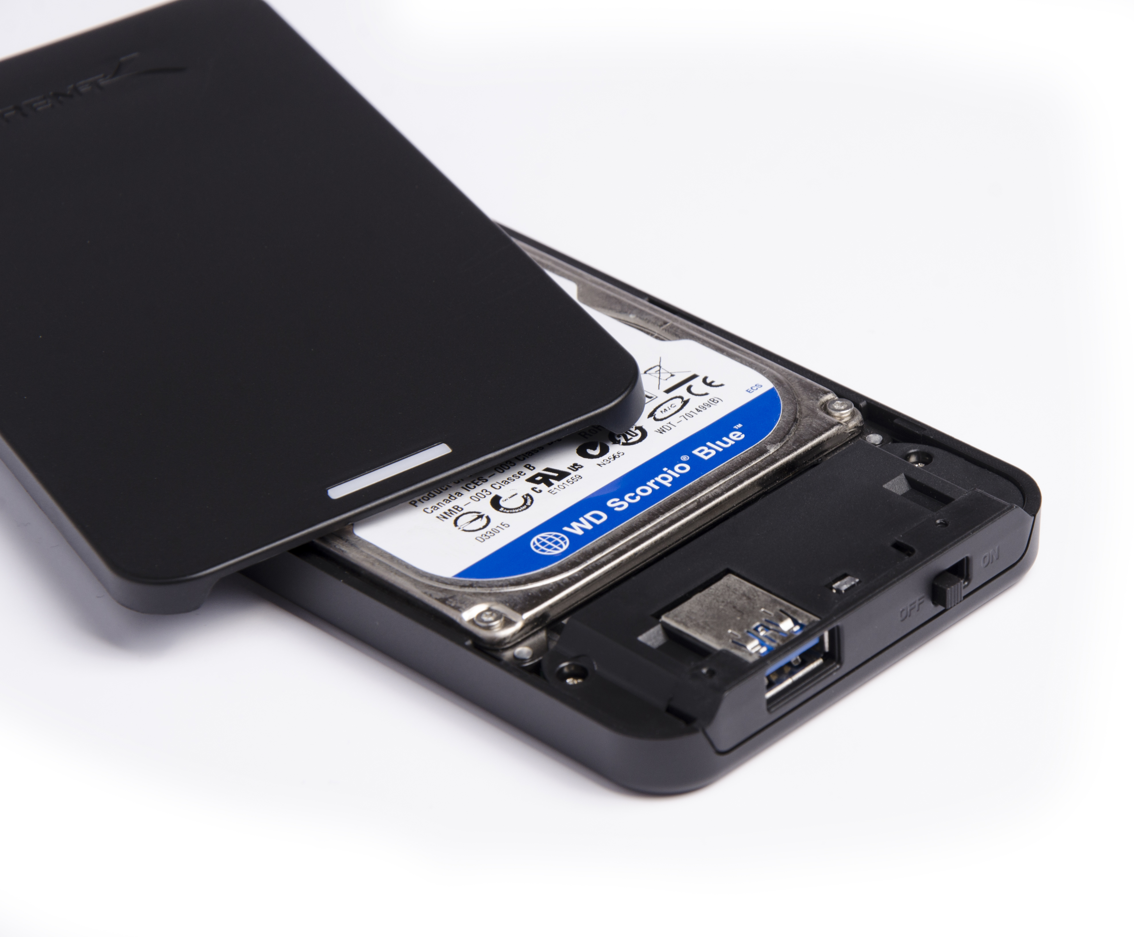 Sabrent 2 5 SATA To USB 3 0 External Hard Drive Enclosure Black EC 