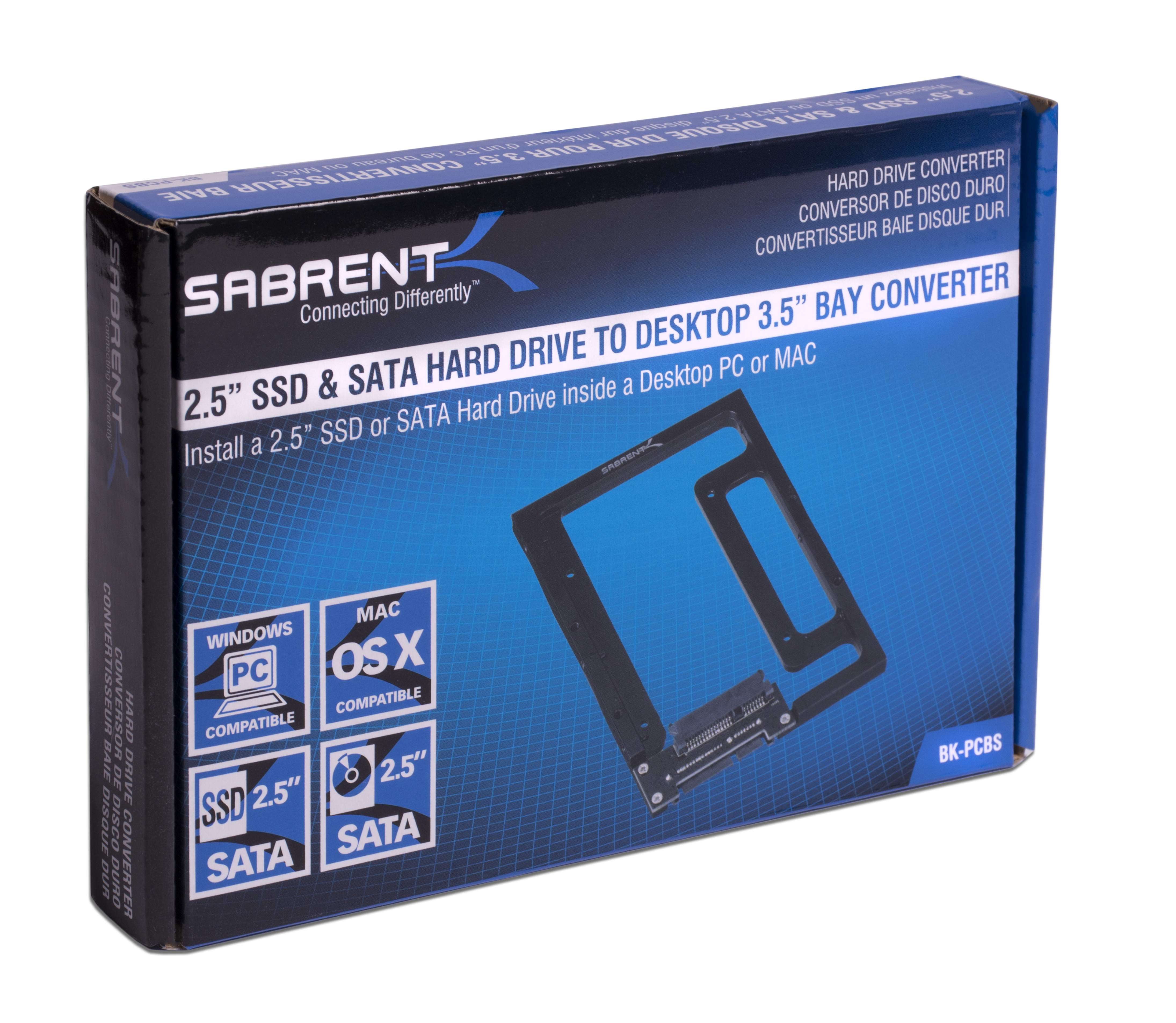 Sabrent 2.5" Hard Drive & SSD to 3.5" SATA Bay Converter Mounting Kit