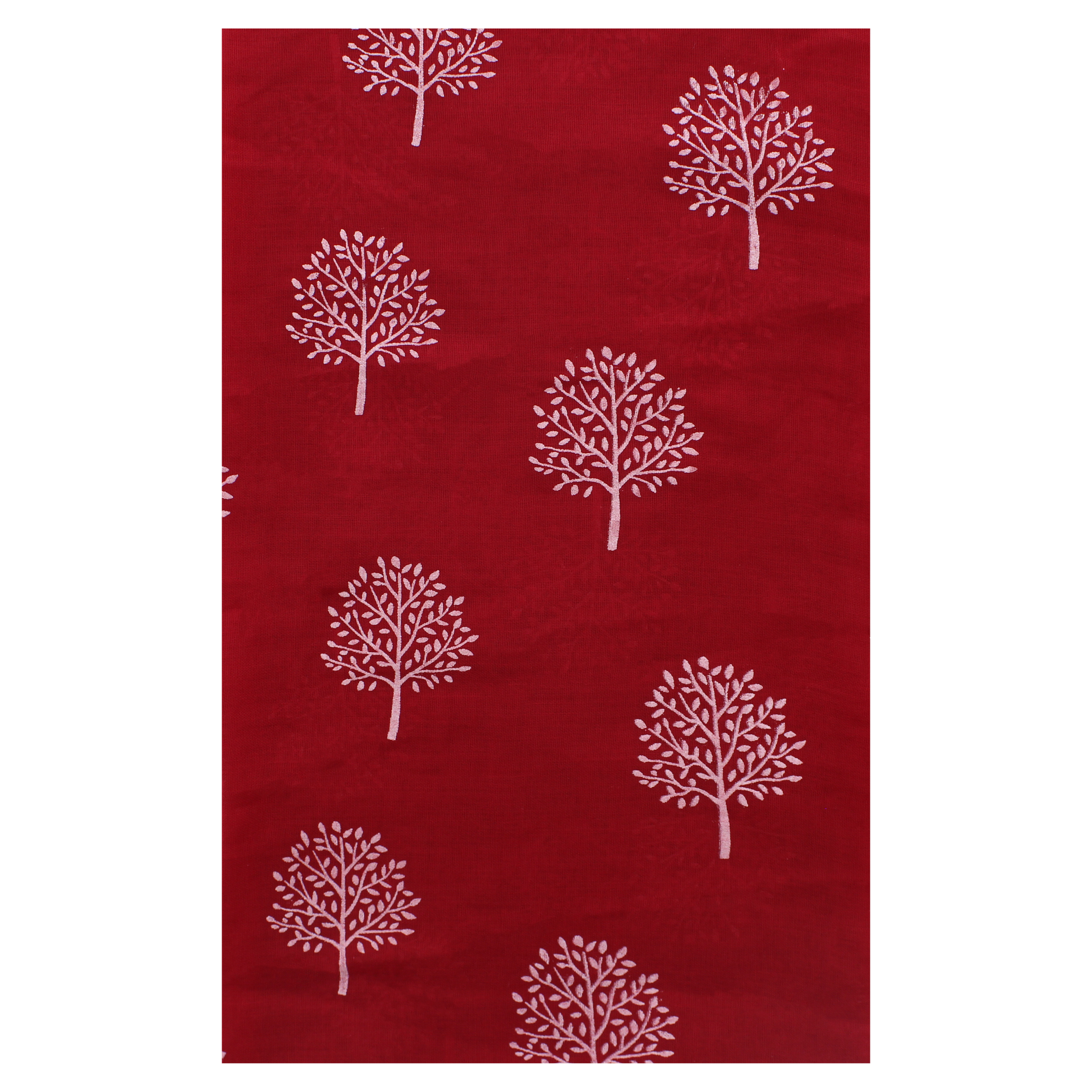 Long Lightweight Women Ladies Scarf with White Tree Print