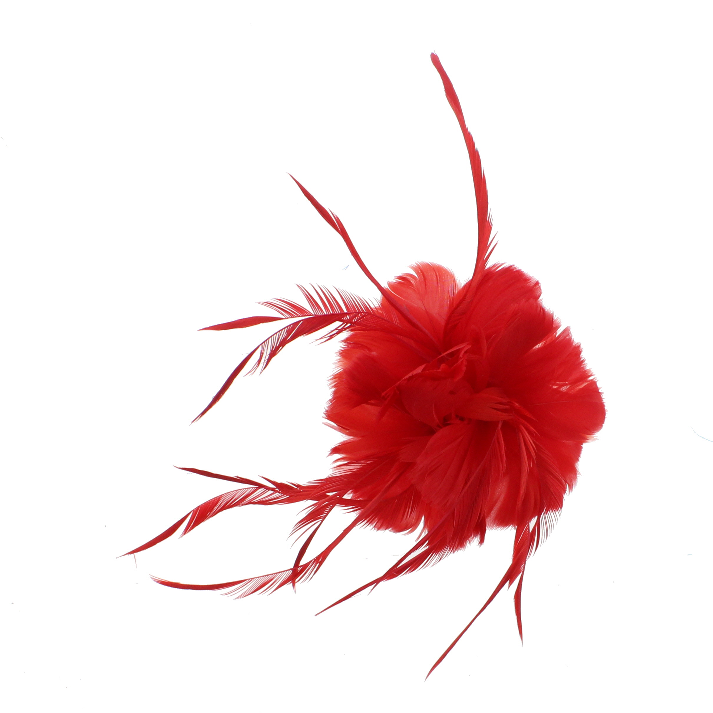 Zac/'s Alter Ego coloré Feather fasinator sur concord clip et broche PIN