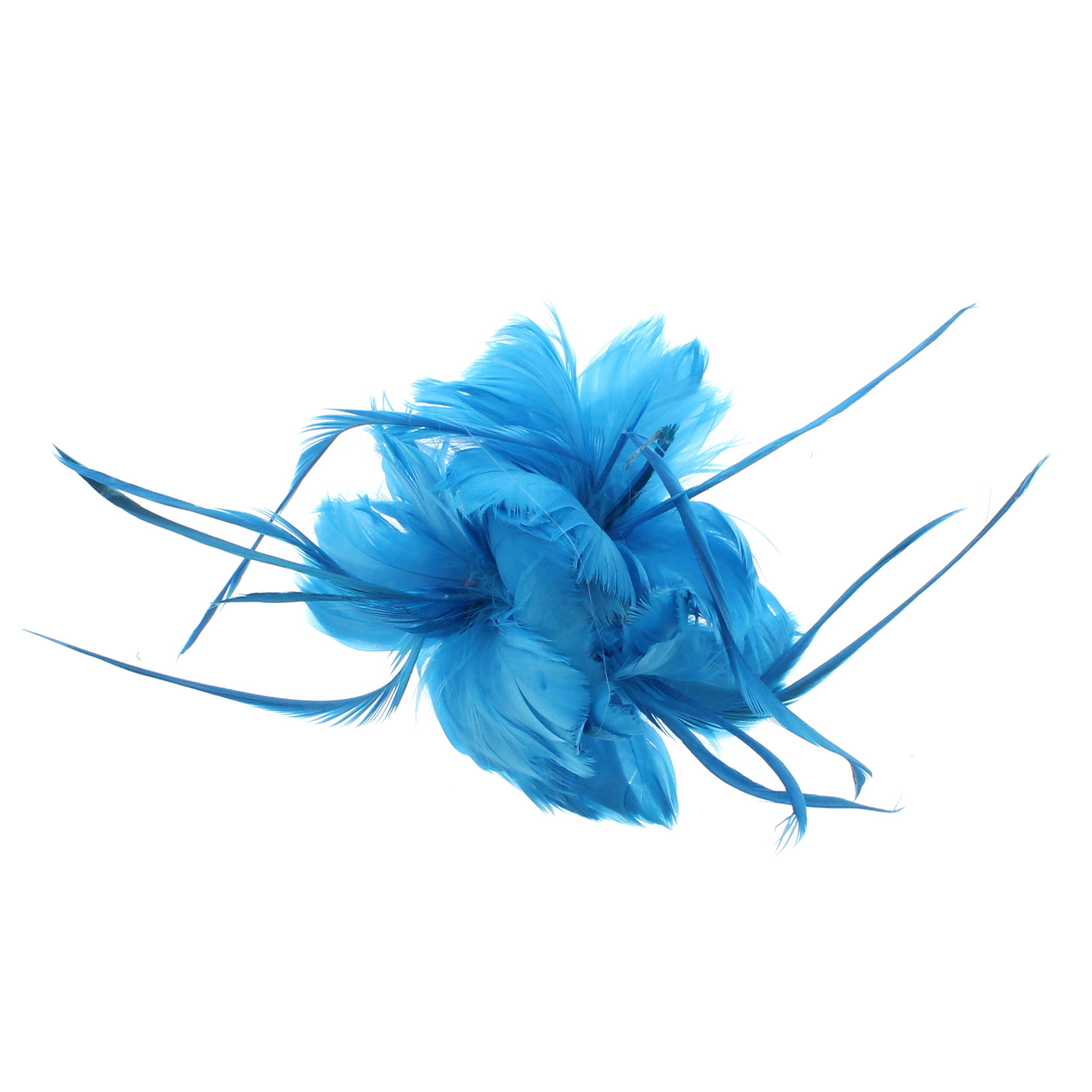 Zac/'s Alter Ego coloré Feather fasinator sur concord clip et broche PIN