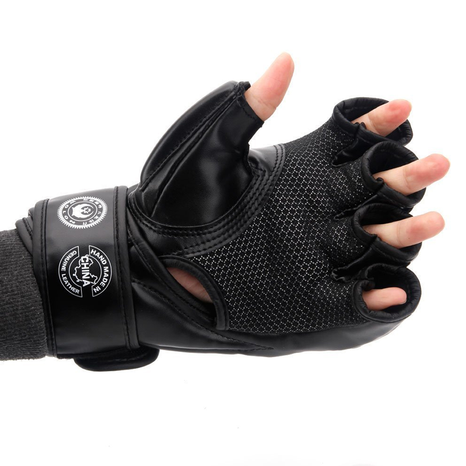 MMA UFC Boxing Gloves Sparring Grappling Fight Punch Mitts Leather