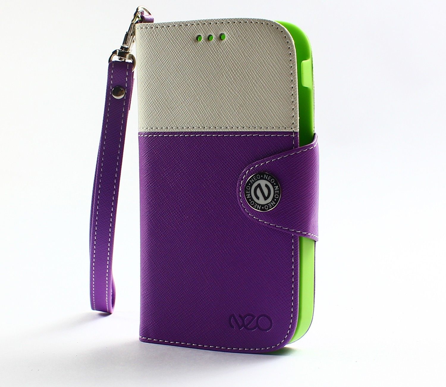 NEO Leather Wallet Diary Card Flip Case Cover For Samsung Galaxy S III