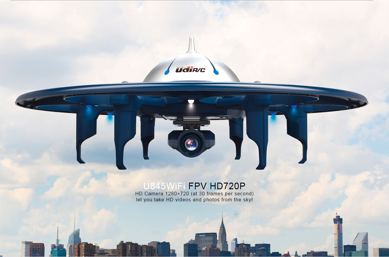 U845 WiFi FPV 2.4G Phone Remote Control Udi RC Quadcopter Drone UFO W
