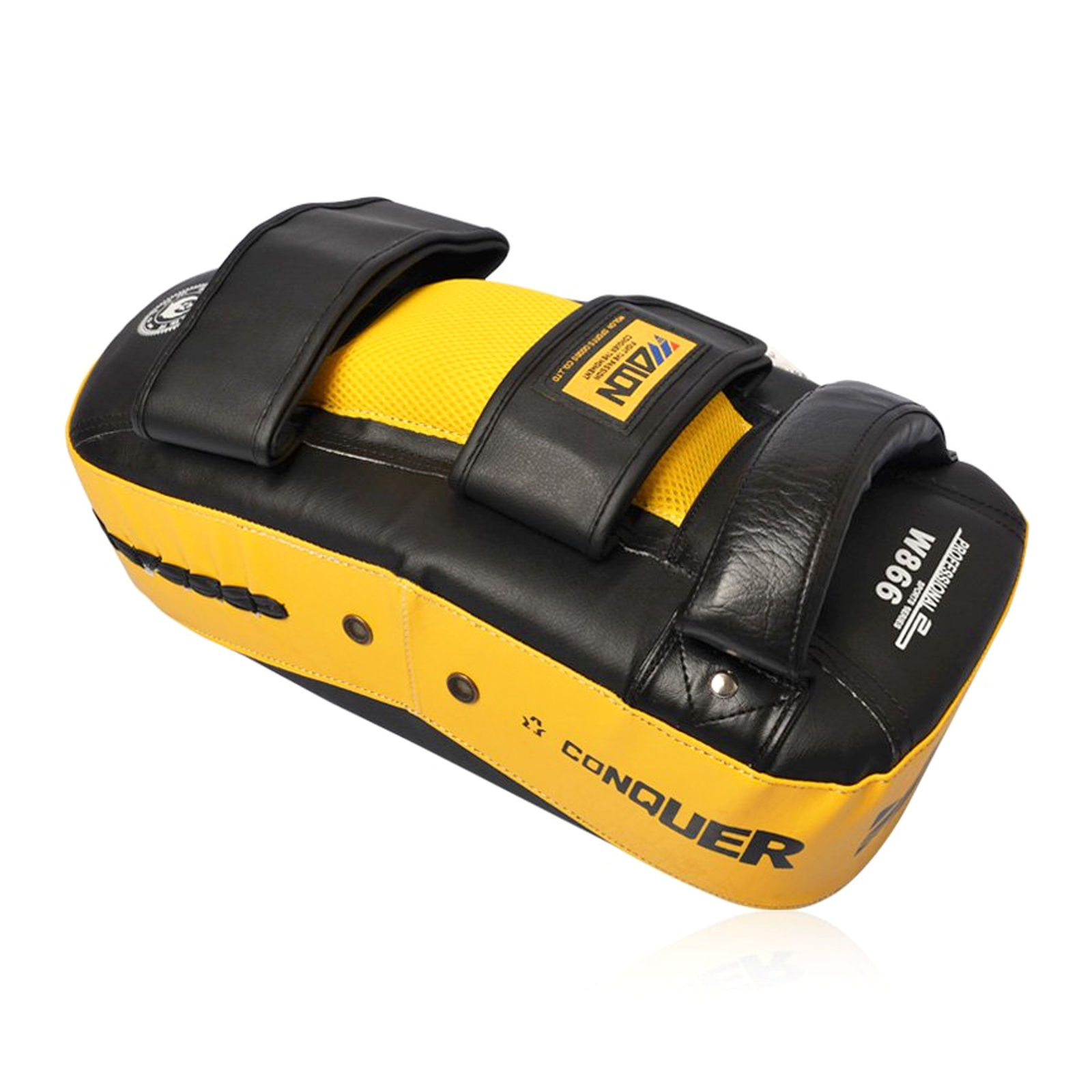 Thai Kick Boxing Punching Pad Curved Punch Shield Mitt MMA Target Focus