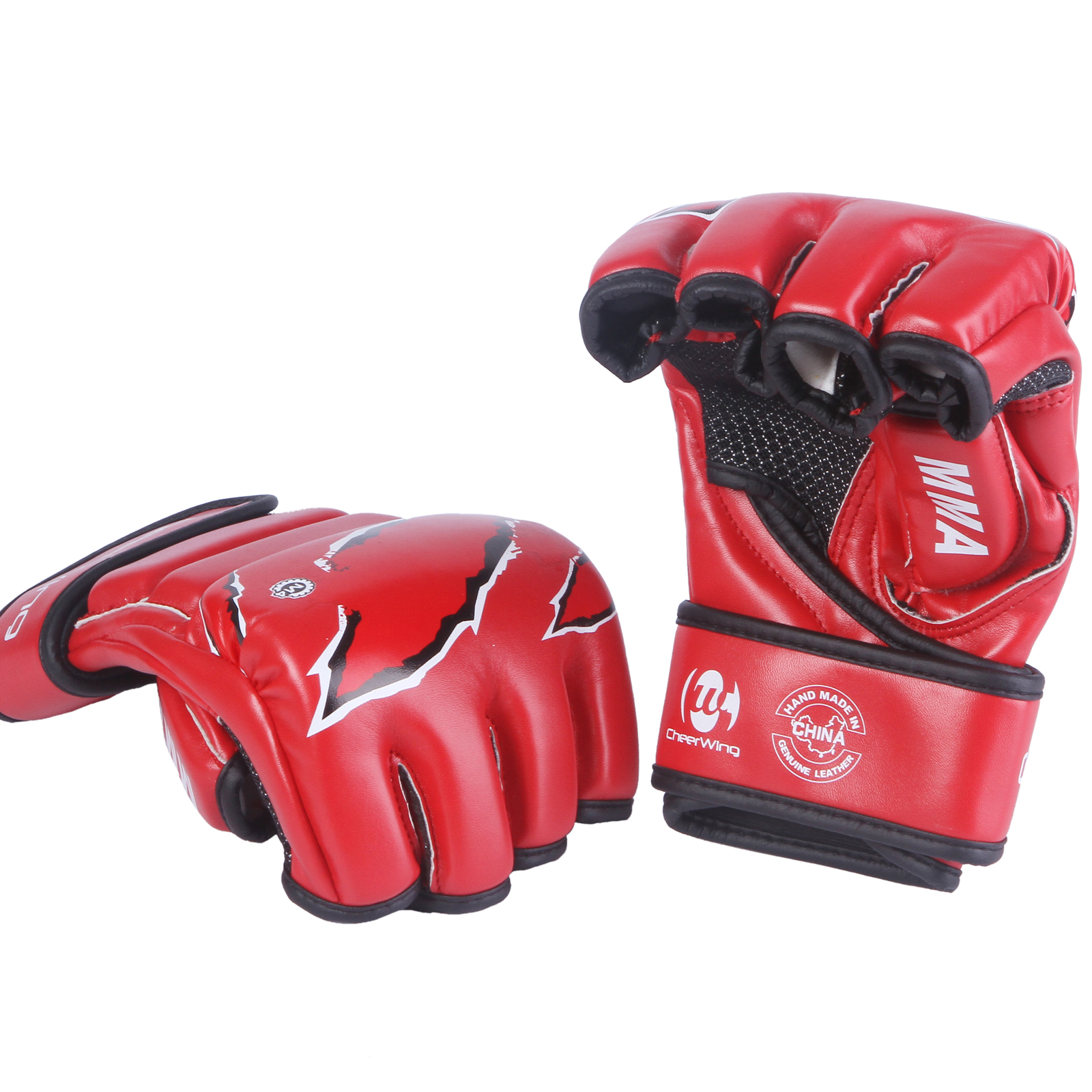 Sparring Grappling MMA UFC Boxing Gloves Fight Punch Mitts Leather
