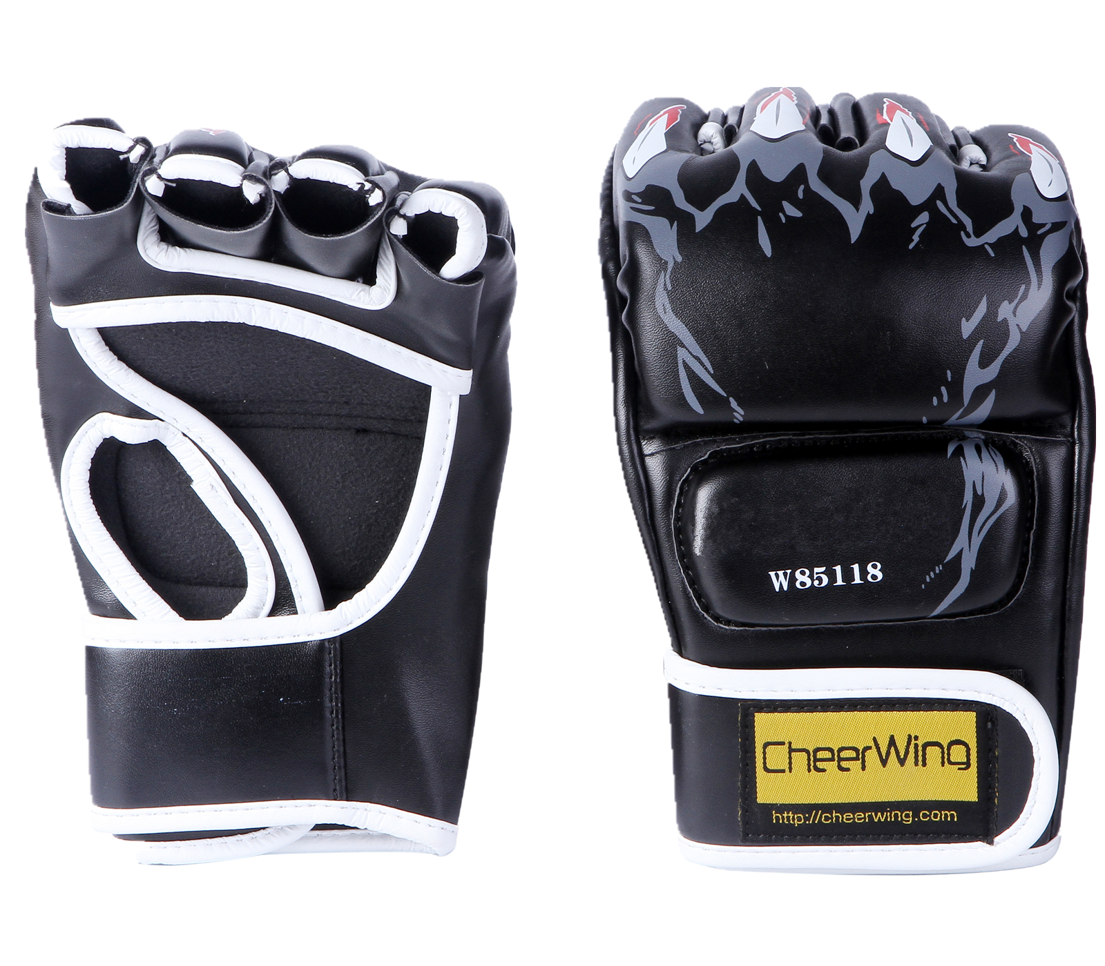 MMA UFC Ultimate Fight Grapple Punching Bag Fitness Half Mitts Boxing Gloves