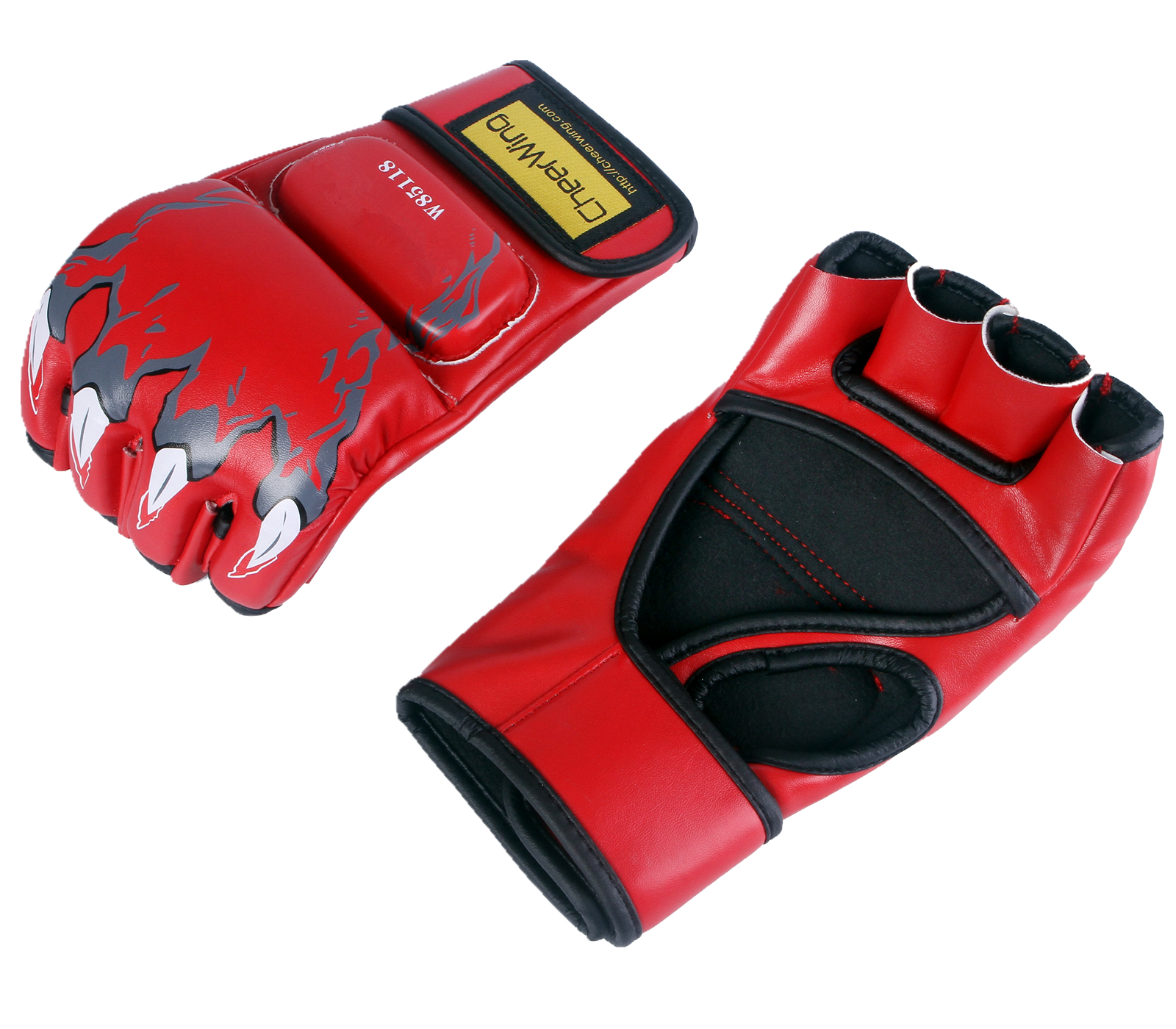 Sparring Grappling Boxing Gloves MMA UFC Fight Punch Ultimate Mitts PU