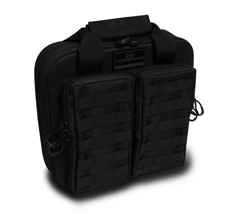 Evolution Outdoor Tactical padded double gun pistol carrying case