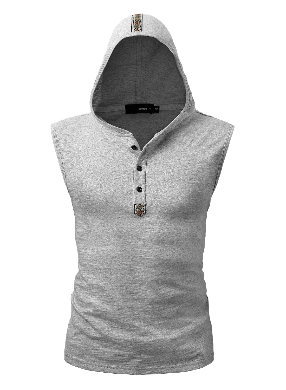 sleeveless henley mens