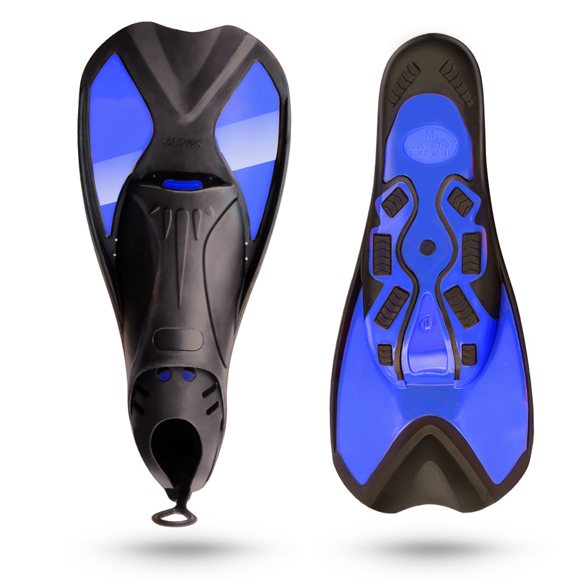 Adult Short Dive Fins blade Swim Fins for Snorkeling Swimming Diving