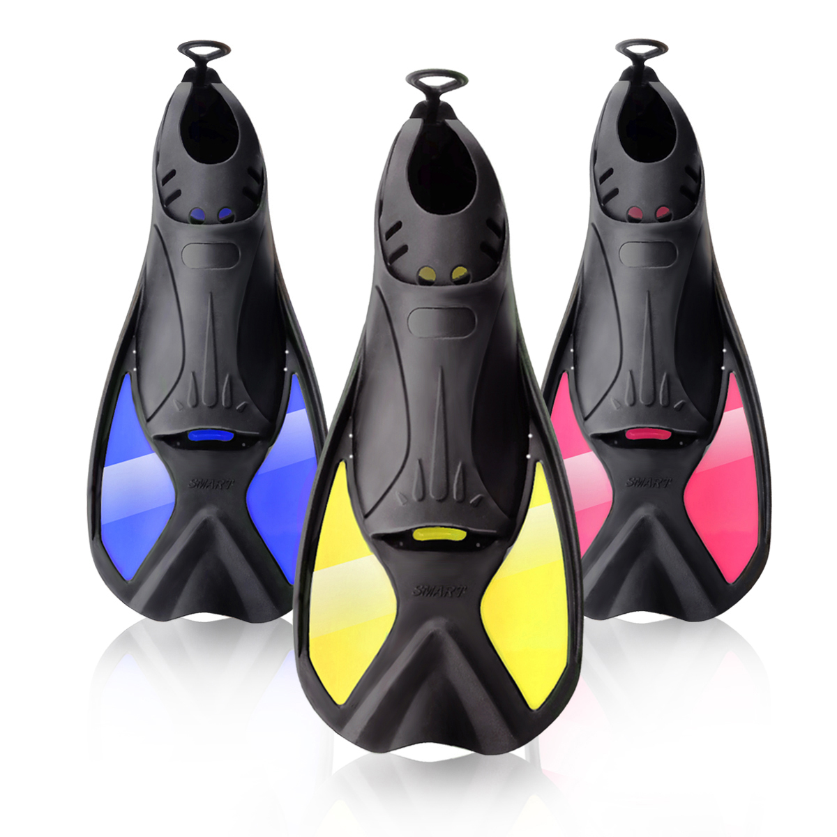 Adult Short Dive Fins blade Swim Fins for Snorkeling Swimming Diving