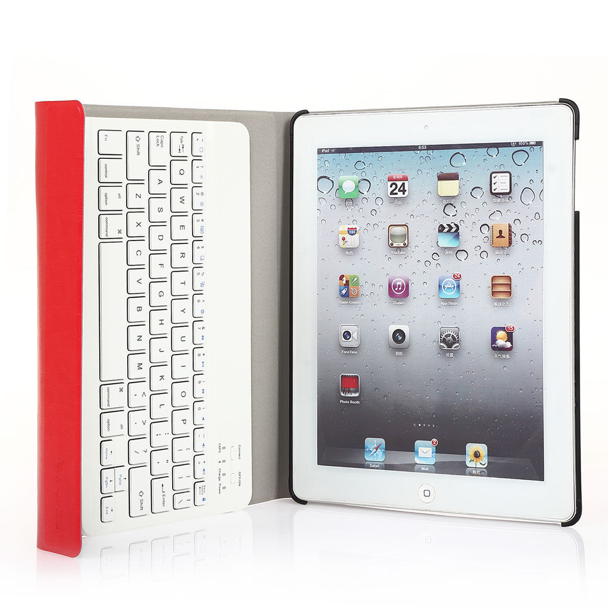 Detachable Wireless Bluetooth Keyboard With Case For iPad 2 3 4 iPad