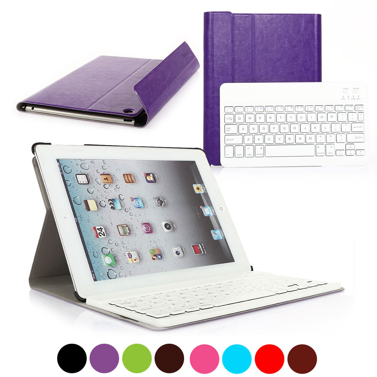 Detachable Wireless Bluetooth Keyboard With Case For iPad 2 3 4 iPad air mini 2 eBay