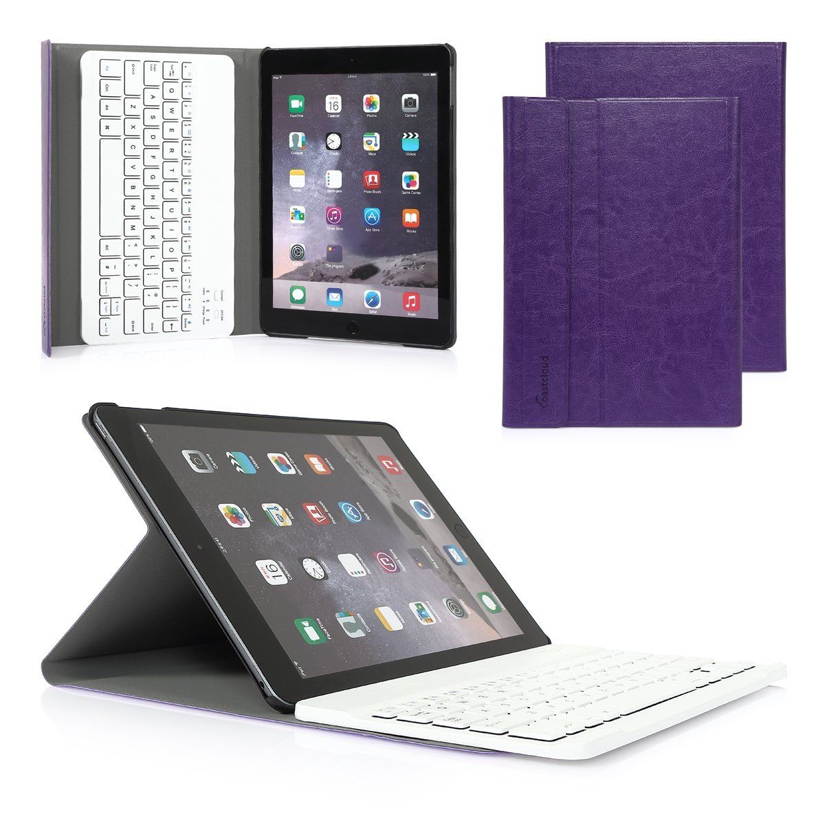 Stand Case Cover Bluetooth Keyboard For iPad 4 3 2 iPad Air