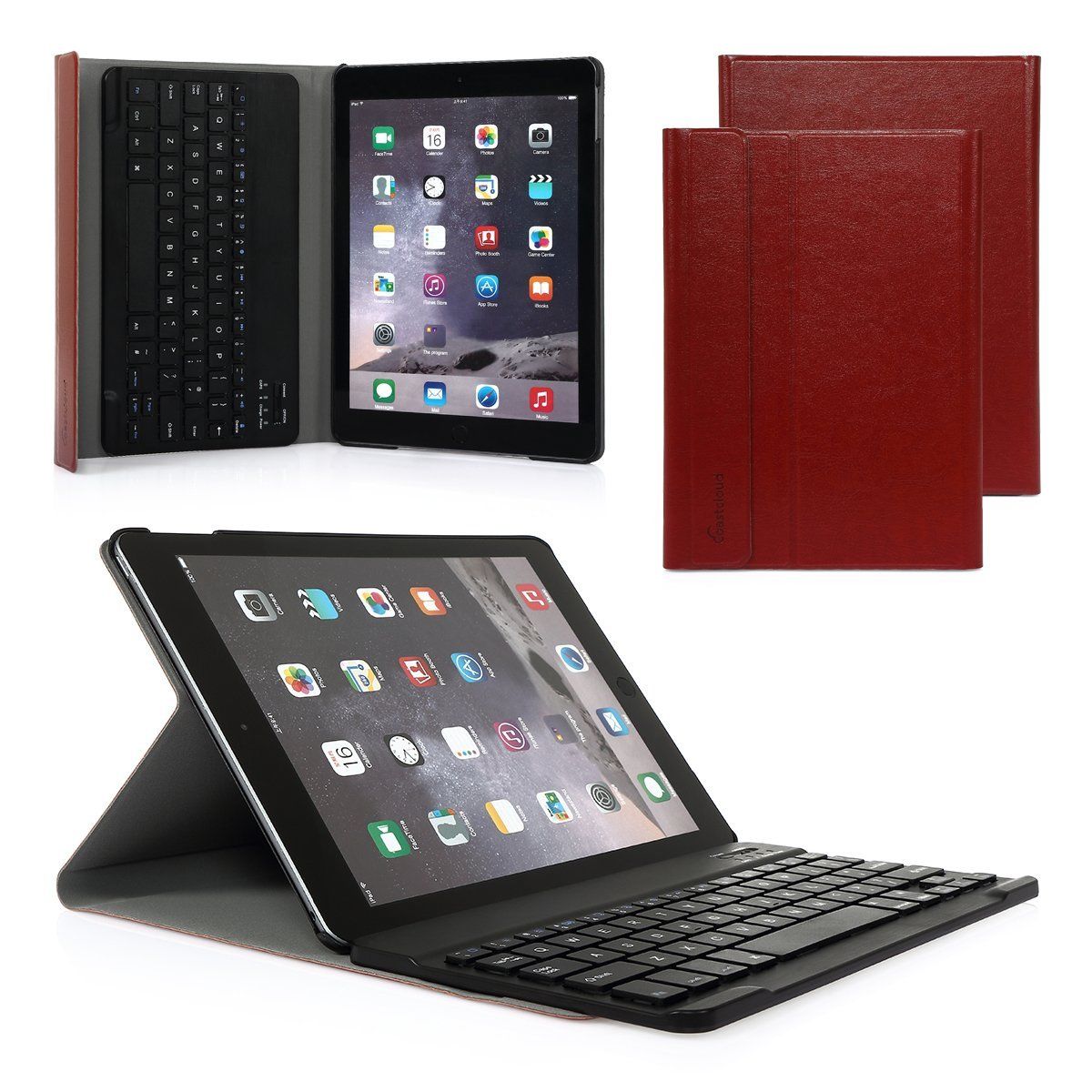 Slim Leather Case Stand Cover Wireless Keyboard For iPad Air mini 2
