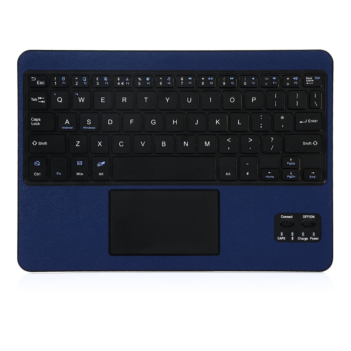 Slim 10" Bluetooth Wireless Keyboard with Touchpad For Windows 10