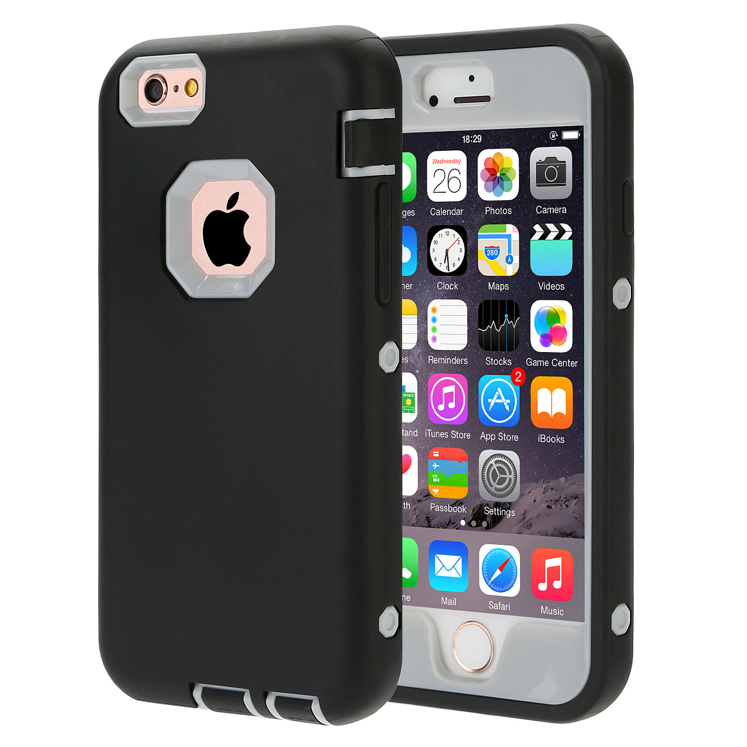 SHOCKPROOF MILITARY HYBRID RUGGED HEAVY DUTY CASE COVER FOR IPHONE 5/6