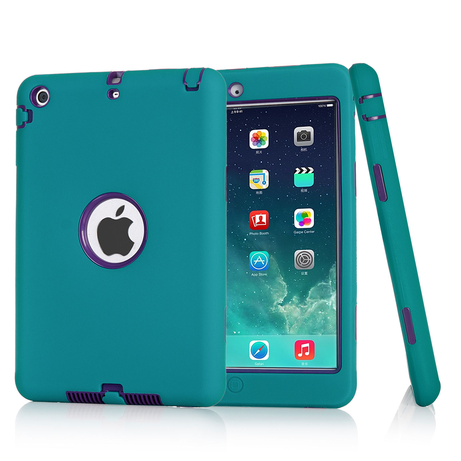 HYBRID SHOCKPROOF MILITARY HEAVY DUTY CASE COVER FOR APPLE IPAD 2/3/4