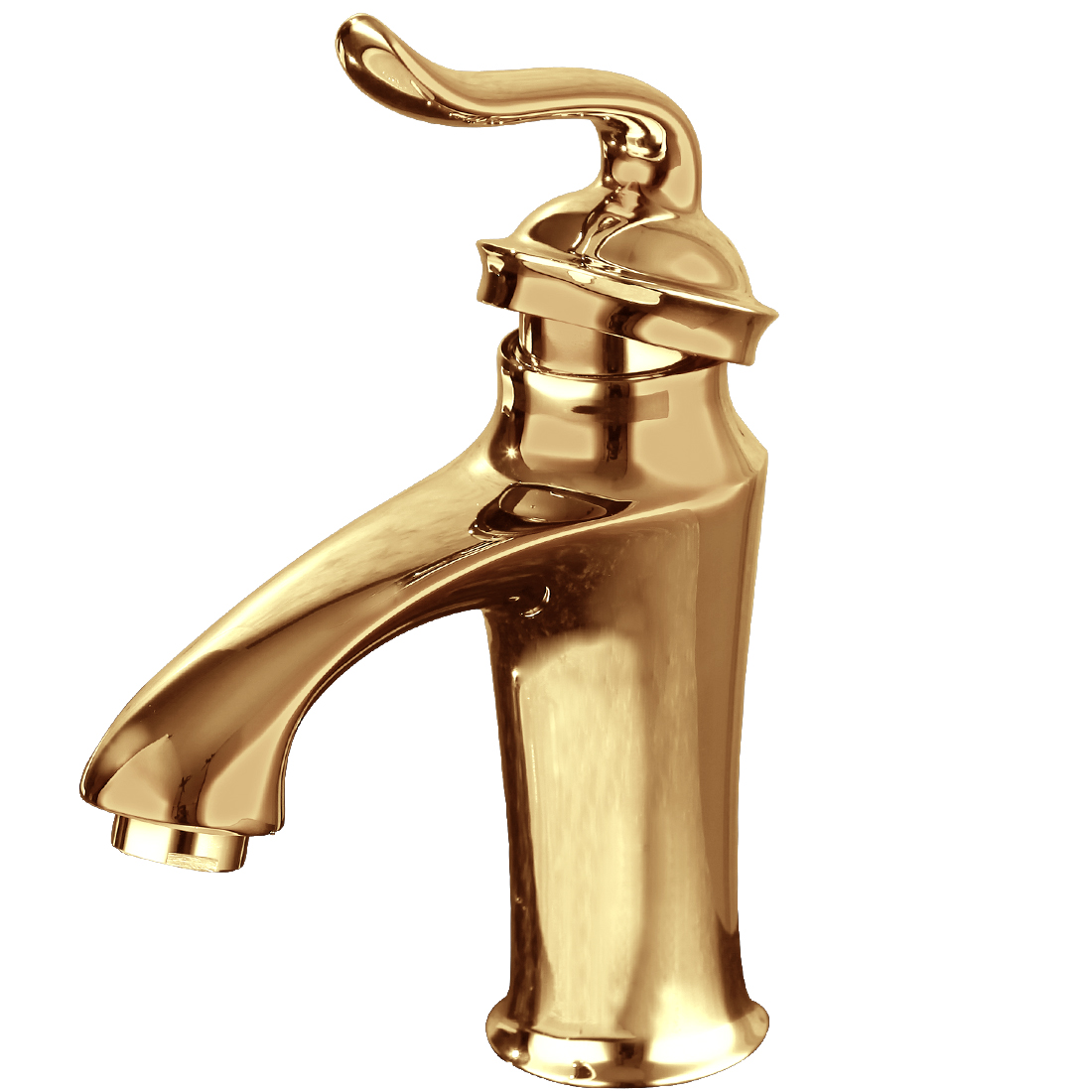 Golden Solid Brass stainless steel Kitchen & Bar Sink Faucet One Hole