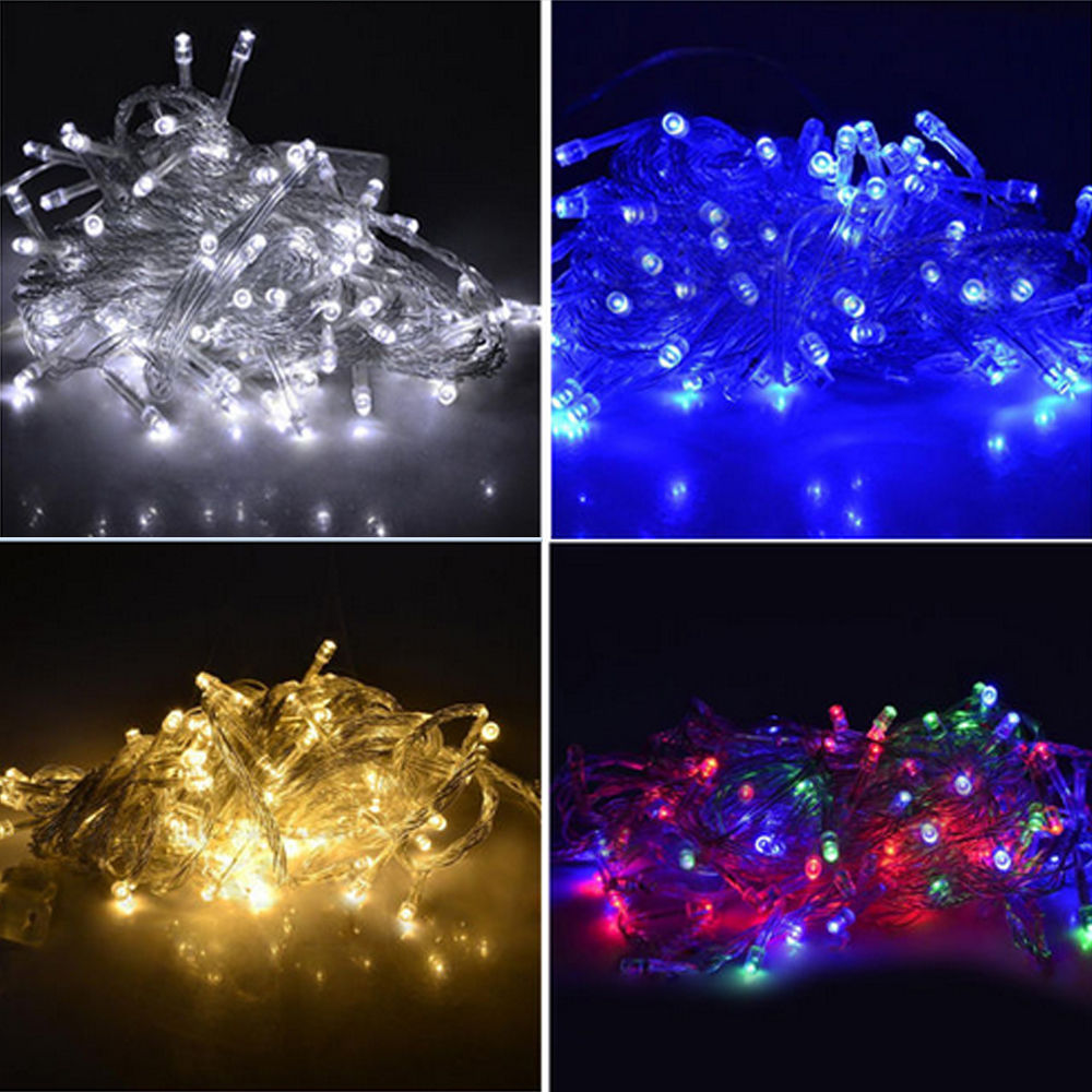 100/200/300/1000 LEDs String Fairy Lights Indoor/Outdoor XMAS Christmas Party eBay