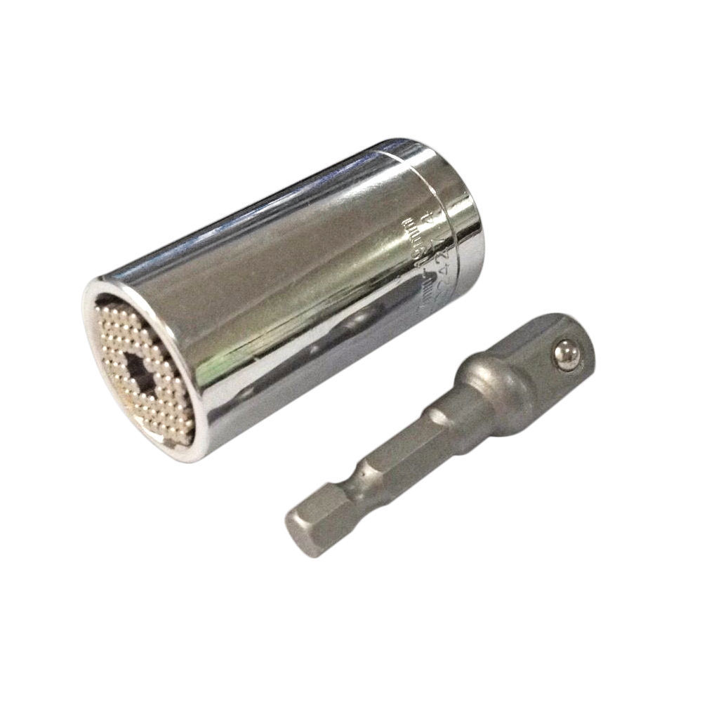 1Set Universal Utility Gator Grip Ratchet Socket 719mm Power Drill