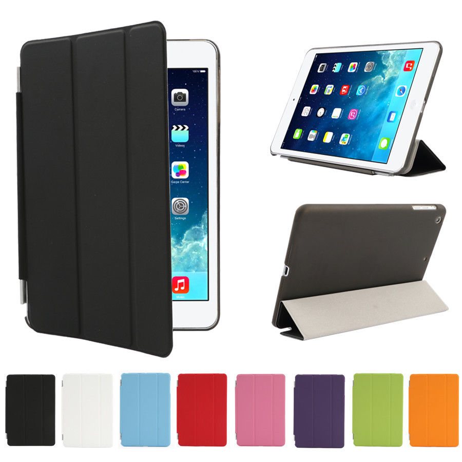 New Flip Smart Leather Cover Hard Back Case For iPad 2/3/4/5/6