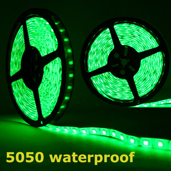 3528 5050 5M White 300 SMD 12V LED Flexible Strip Light Waterproof tape