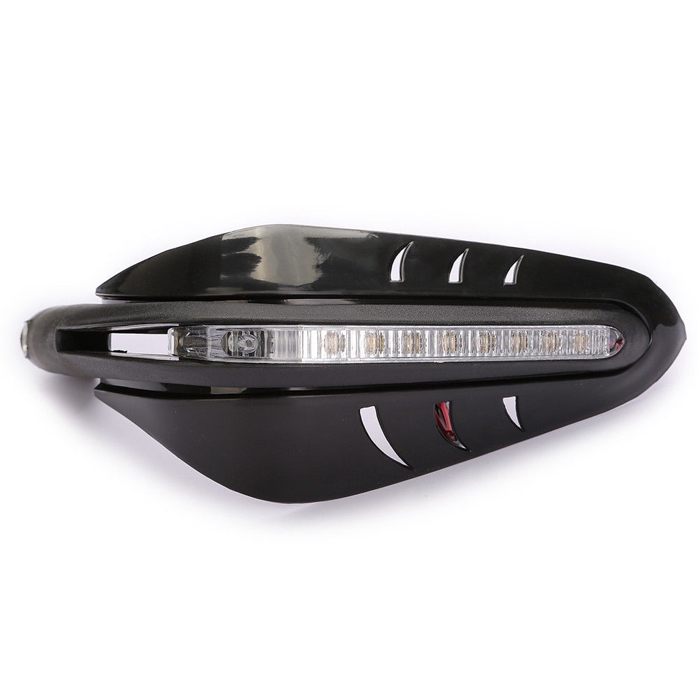 7/8" LED Turn Signals Dirt Bike ATV Motorcycle Brush Bar Hand Guards
