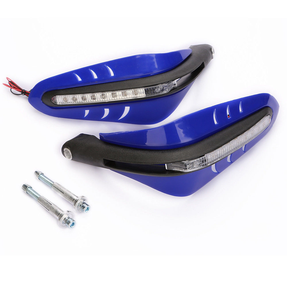 7/8" LED Turn Signals Dirt Bike ATV Motorcycle Brush Bar Hand Guards