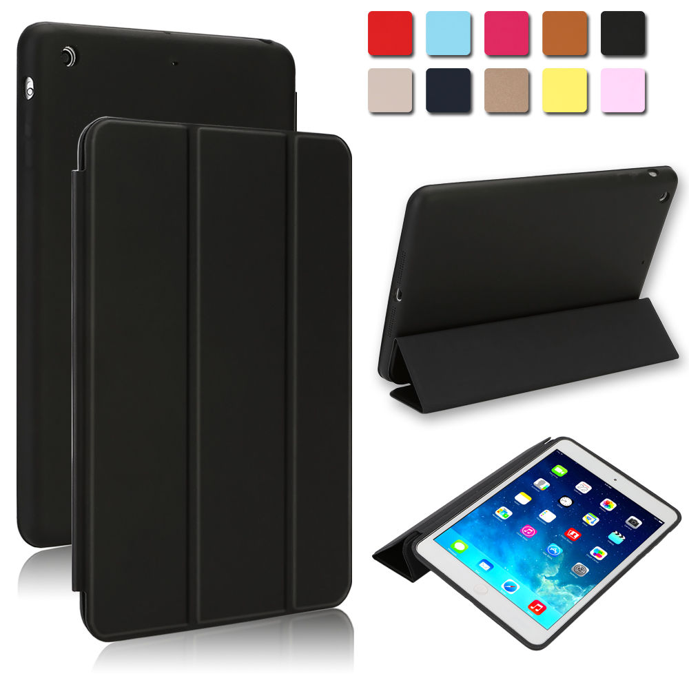SlimFit Leather Folio Smart Cover & Rubberized Hard Case for iPad Air 1st Gen eBay
