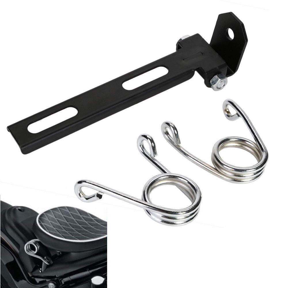 Motorcycle Solo Seat 3'' Spring Mounting Bracket Kit W/ Baseplate For