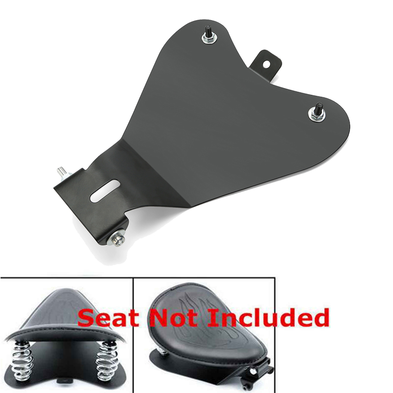 Motorcycle Solo Seat 3'' Spring Mounting Bracket Kit W/ Baseplate For