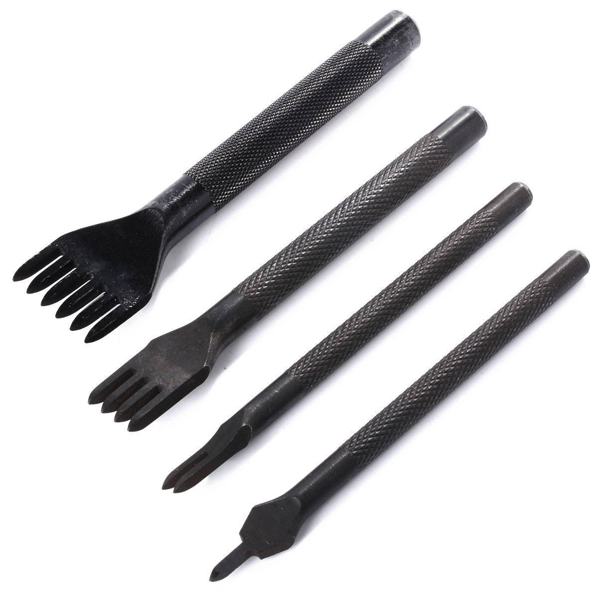Leather Craft Tool Hole Punches Lacing Stitching Punch 1+2+4+6 Prong