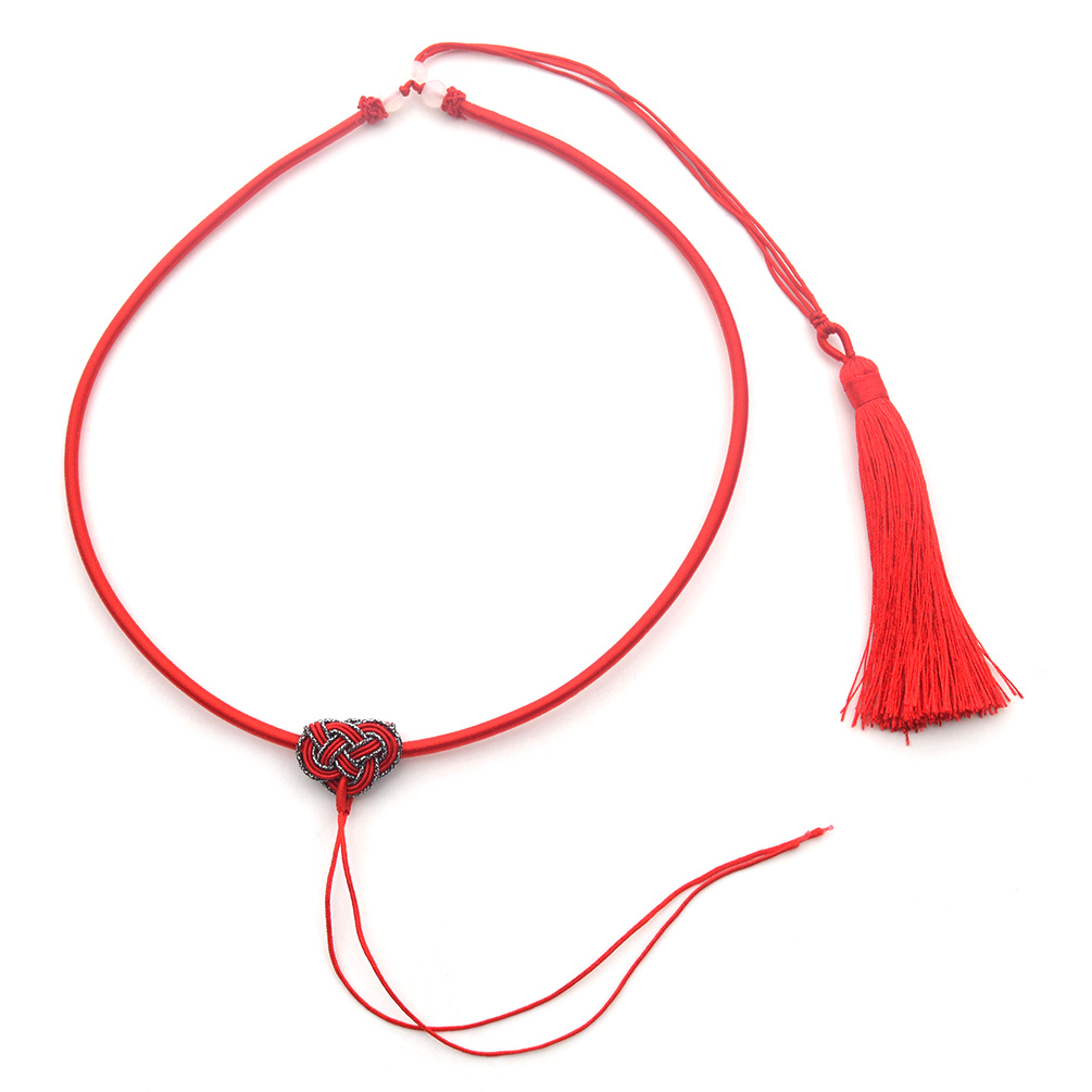 Chinese Knot Tassel Cord String DIY Necklace for Jade Pendant