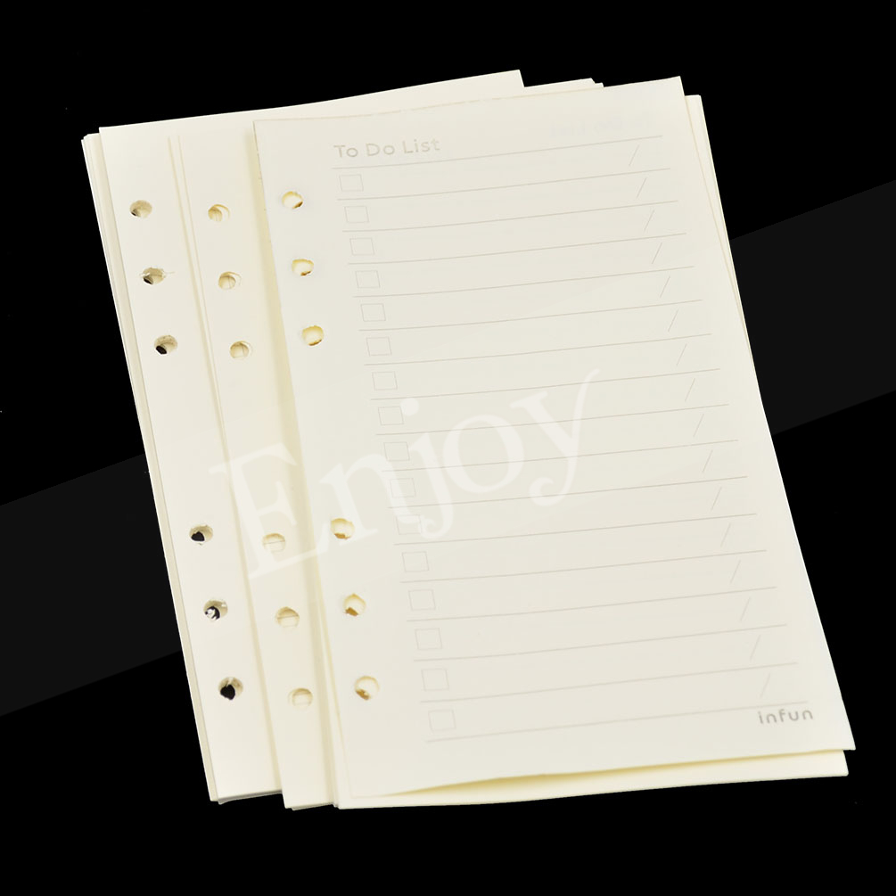 A6 Loose Leaf Paper Binder Notebook Notepad Diary Journal Memo Office Stationery eBay