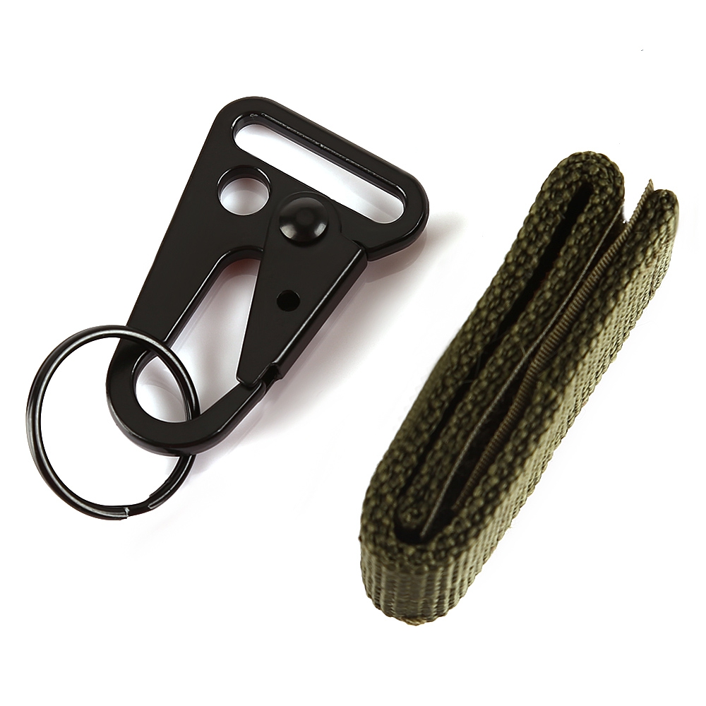Dring Carabiner Key Ring Nylon Hanging Belt MOLLE system Outdoors Tool AUS