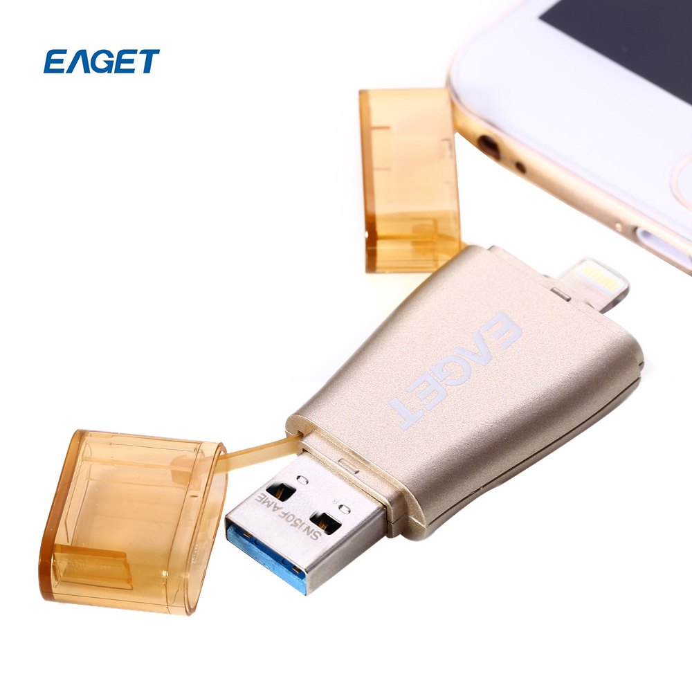 EAGET I50 3264128GB USB 3.0 OTG Flash Drive with Lightning Connector