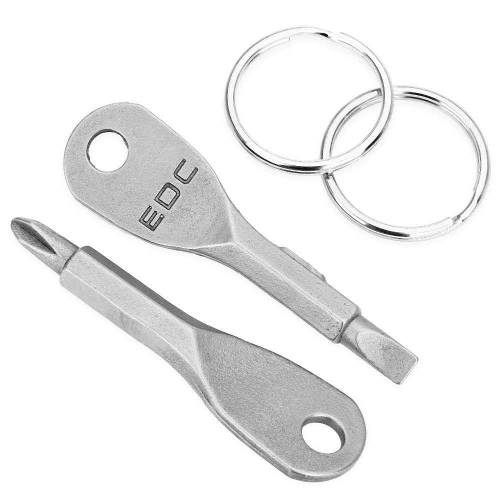 Pocket Mini EDC Tool Screwdriver Set with Keychain Outdoor Survival