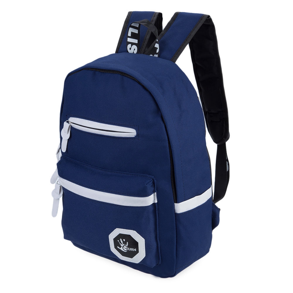 Fashion Trendy Ladder Lock Zipper Portable Travel School Bag Backpack