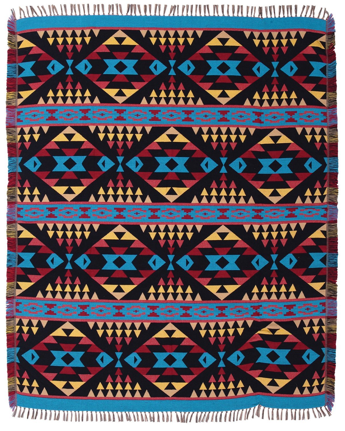 Southwest Style Ultra Soft Throw Blankets, 50 x 64 IN El Paso Designs