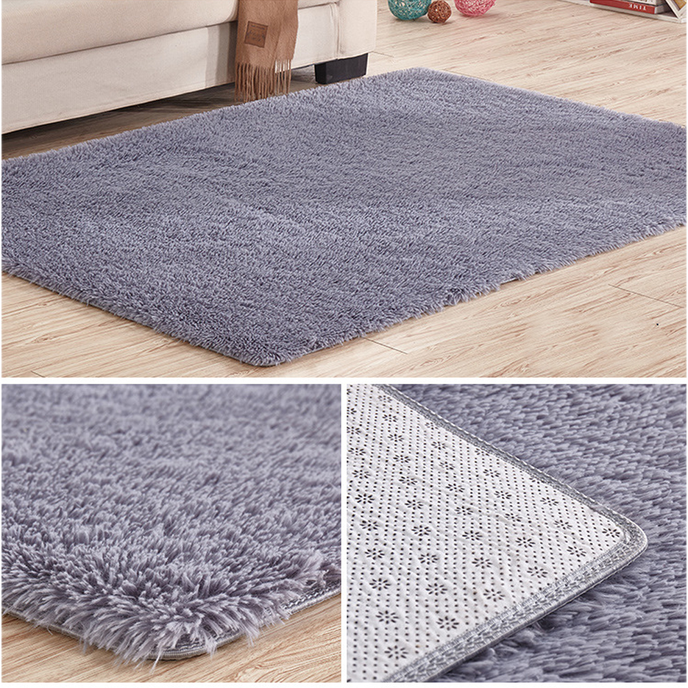 Soft Tufted Microfiber Bathroom Home Mat Rug NonSlip Back Customize