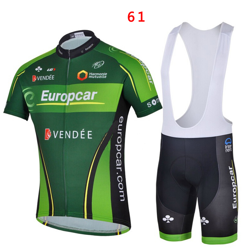 Mens Cycling Jersey Bib Short Kit Bicycle Bike Motocross MTB Shirt Team Clothing
