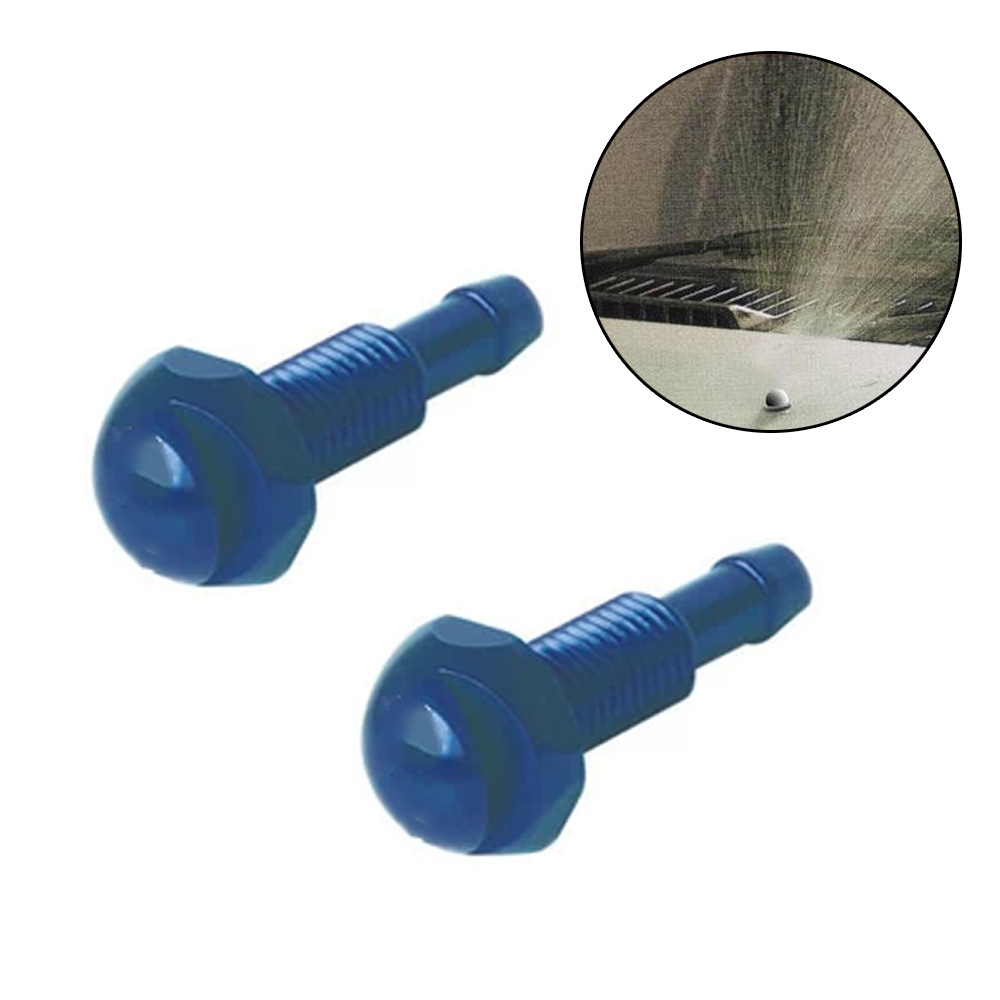 2x Car Windshield Wiper Washer Nozzle Windscreen Water Spout Spray Jet