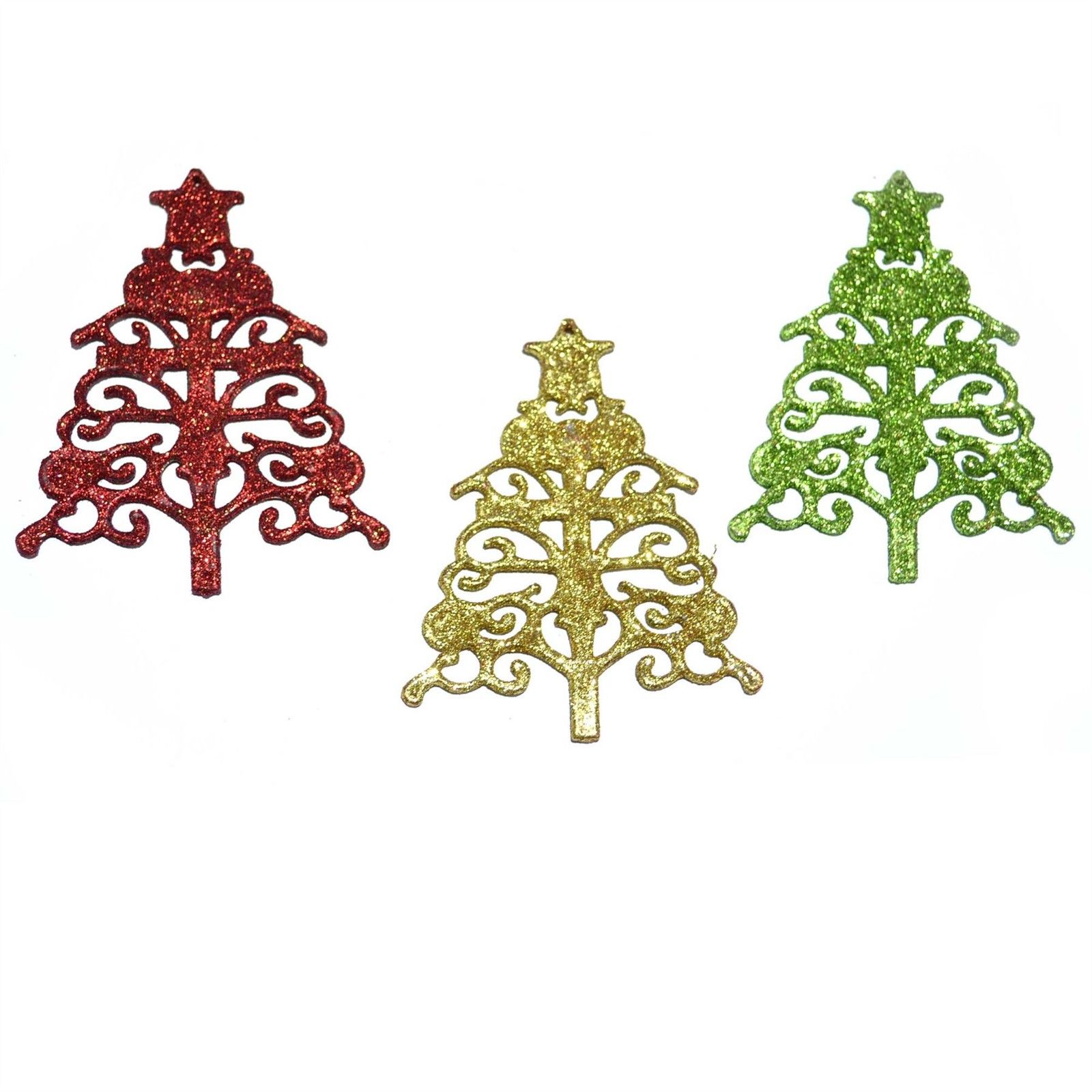 3pcs glitter christmas tree decoration xmas hanging 3pcs glitter christmas tree decoration xmas hanging