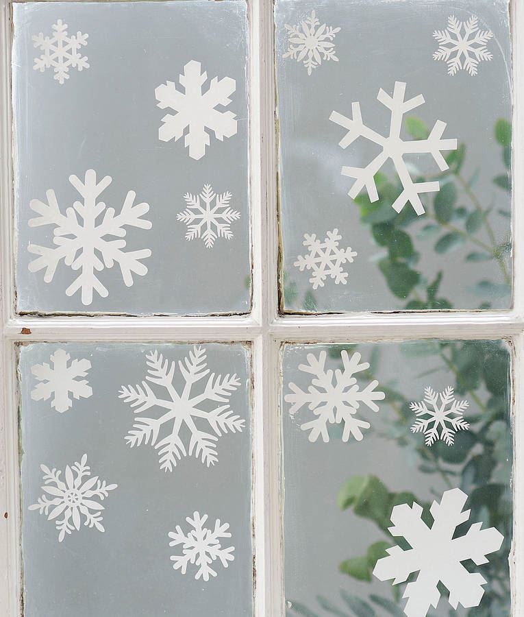 christmas snowflake window stickers with glitter xmas christmas snowflake window stickers with glitter xmas
